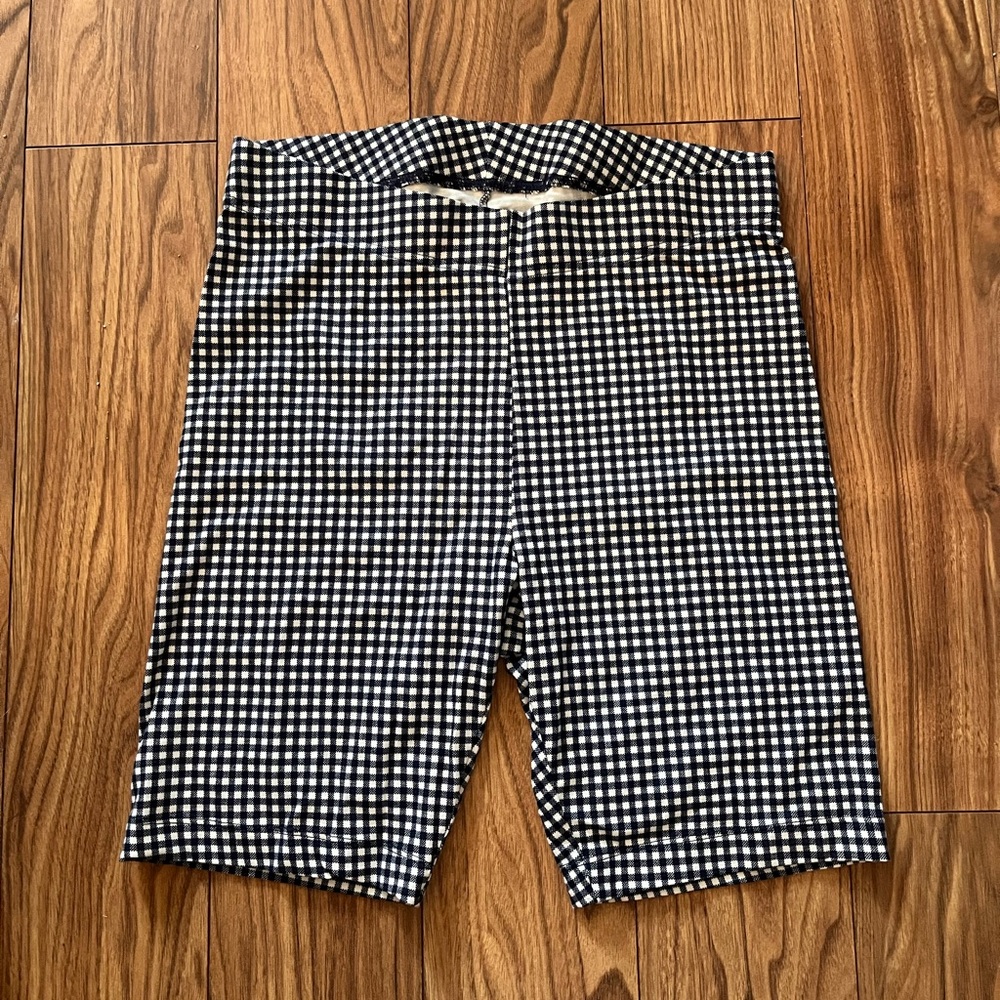Old Navy Blue and White Biker Shorts